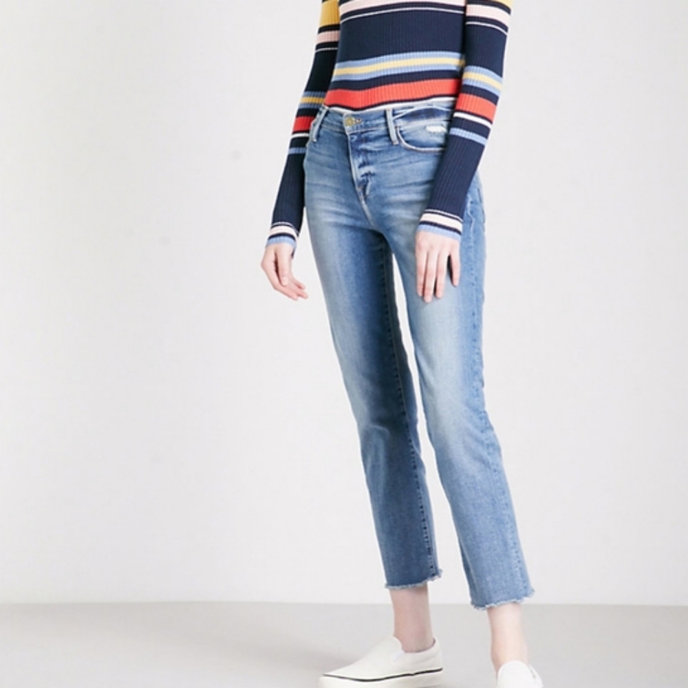 Le High Straight- Raw Hem
